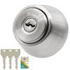 MIWA (Miwa Lock) LSP Cylinder Lock Key Replacement for U9 Entry Doors, TE24 (Door Thickness 28-36mm), Silver (ST Color), MCY-138, Includes Replacement