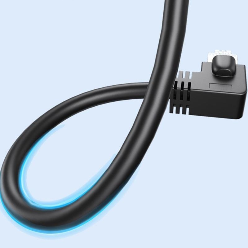 FTP Экранированный Кабель Ethernet Cat6 Удлинитель Адаптер RJ45 Caord 1000 Мбит/с Несколько Угловых Вариантов Совместим с Cat5e Cat5