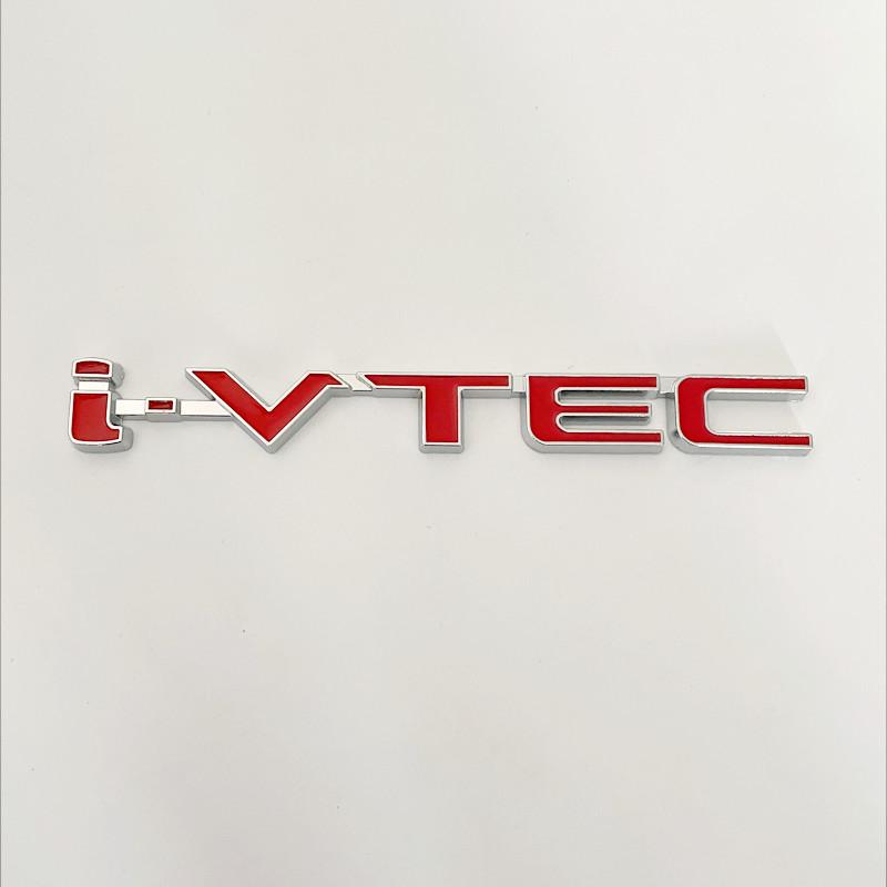 3D Chrome Metal Car Letters Rear Trunk Badge Emblem IVTEC Logo I VTEC Sticker For Honda City Civic Accord Jazz CRV Accessories AL7