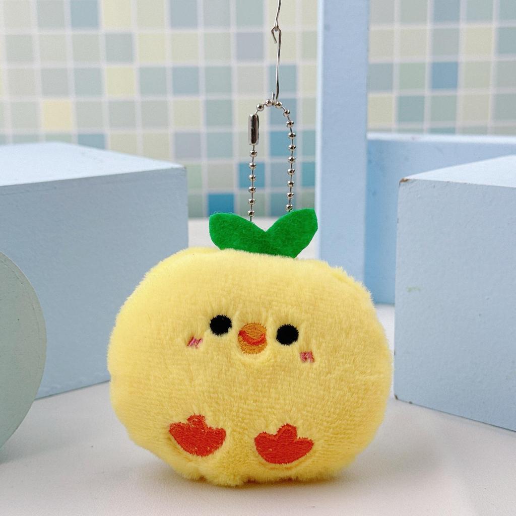 Универсальный плюшевый брелок в виде зеленого листа с цыпленком: Унисекс Шарм, Парная подвеска, Аксессуар для рюкзака, Кукла-цыпленок, Акцент для букета.