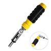Tool Accessories Left/Right Rotating 180 Degree 1/4 Inch Hex Adjustable Angle Screwdriver Spanner
