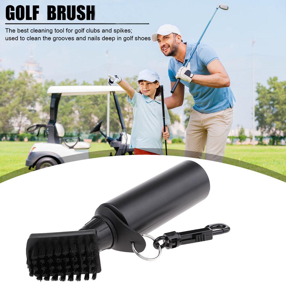 Tool With Snap Clips Golf Groove Cleaner Golf Club Brush Groove Cleaning Brush Hair Club Brush