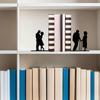 Металлический книжный упор в виде силуэта пары, полый, многоцелевой, подставка-держатель для книг