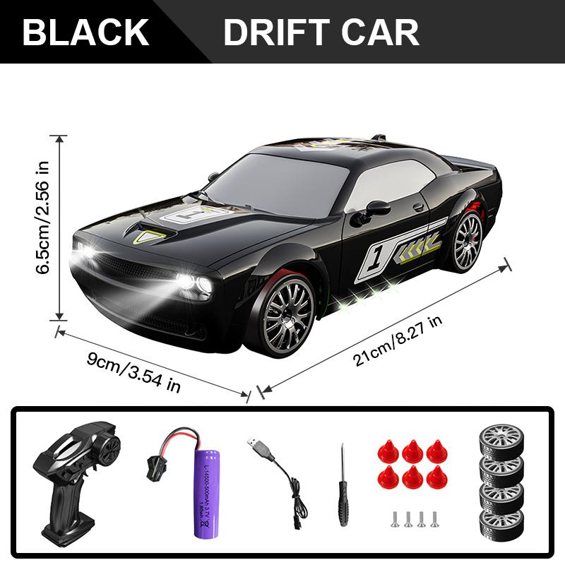 1/20 Полномасштабная радиоуправляемая машина Соревновательная 2,4G 4WD 15 км/ч со светом Пульт дистанционного управления Дрифт-гоночный автомобиль Игрушки для детей Подарки на день рождения