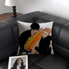 BL DDays Comics Cushion Cover Natural Linen Organic Fabric DoubleSided Printing Sofa Home Decor Gift Pillow Case