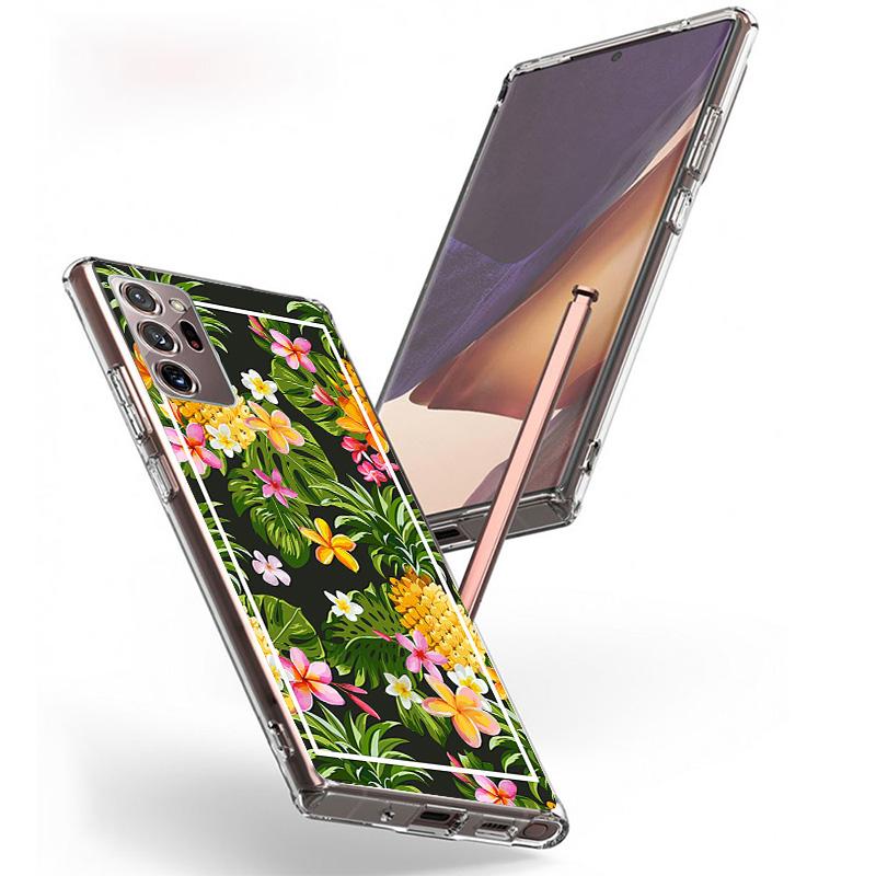 Черно-белые полосы Цветочный чехол для телефона Samsung Galaxy S26 S25 Edge S24 Ultra S23 S22 Plus S21 S20 FE Мягкий чехол-бампер