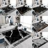 Luxury Black White Marble Print Carpet for Living Room Decor Sofa Coffee Table Rugs Bedroom Lounge Nonslip FloorMat Kitchen Rugs