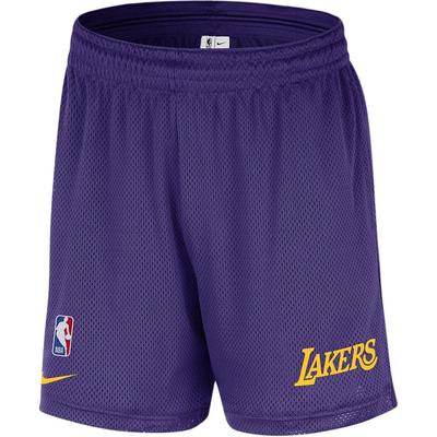 NBA Los Angeles Lakers сетчатые свободные удобные повседневные баскетбольные шорты мужские шорты фиолетовые FQ3394-504