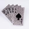 Creative Alloy Diamond Hip Hop Poker Flush Brooch Men'S And Women'S Suit Collar Pin
