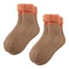 Gunze Ultra Heat Warm Socks Wool Cold Brown Women's UCHI-COLLE (2-Pair Set), Blend, Brushed, Mid-Length, Weather,