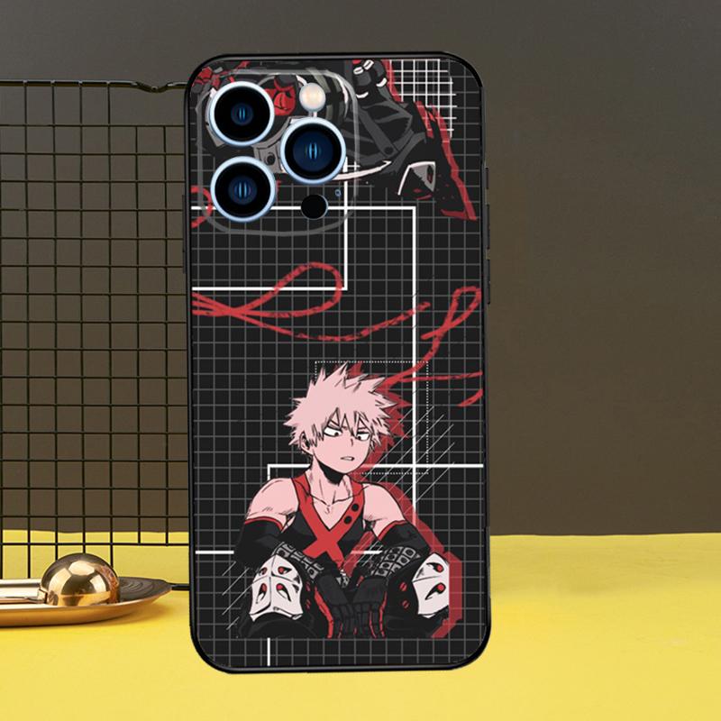 Чехол для телефона Bakugo Boku no My Hero Academia для iPhone 12 13 Mini 11 14 Pro Max X XS XR Max 7 8 Plus SE, мягкий чехол Fundas