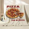 Food P Pizza H Hut Throw Flannel Throw Blanket Suitable for Sofa Living Room Bedroom