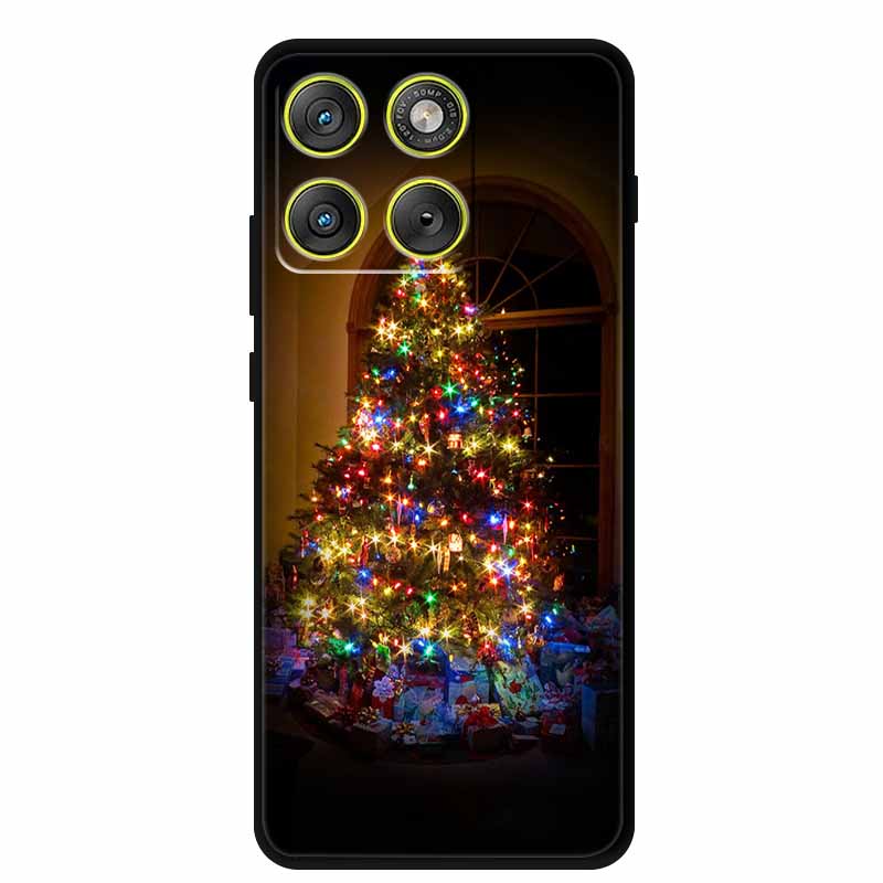Рождественские чехлы для телефона Motorola Edge 70 5G, силиконовый мягкий задний чехол, Рождественская елка для Moto X70 Air 5G Edge70, задняя крышка