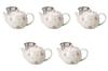 Set of 5 Sakura Awayuki Lightweight Pots [350cc]  Made In China by Setomonohonpo