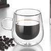 2pcs Transparent Double Wall Glass Cup Set Heat Resistant Tumbler Mug Home Bar Coffee Cup  Drinking