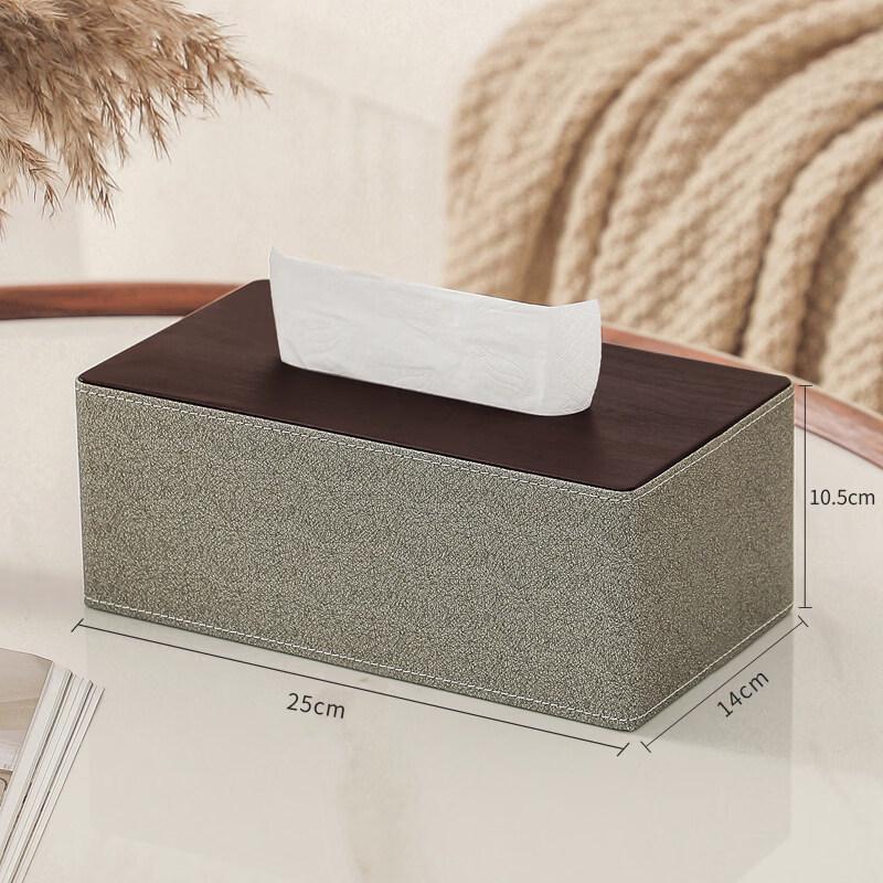 LIEI Leather Tissue Box