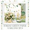 NICROLANDEE Wedding Party Decorations - 3 Pack Sage Green Dots Paper Garland String Hanging Backdrop for St Patricks Day Rustic Wedding, Neutral Baby