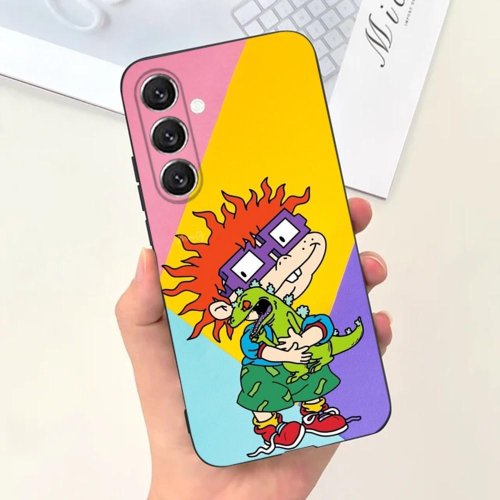 Чехол для телефона Rugrats Чаки Анжелика для Samsung S25, S24, S21, S22, S23, S30, Ultra, S20, Plus, Fe, Lite, Note 10, 9, 5G Черная крышка
