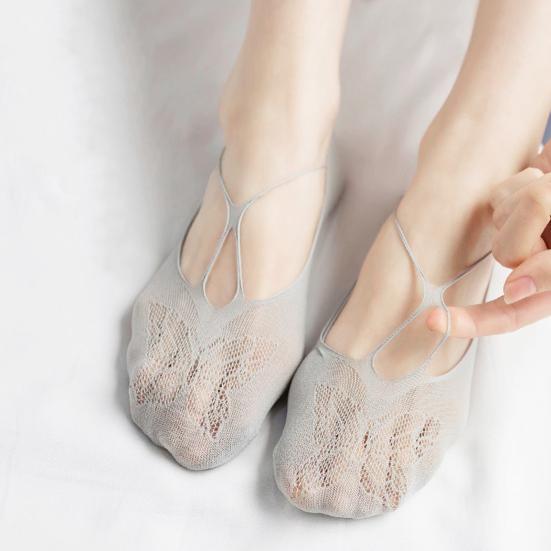 Женские кружевные носки No Show, низкие носки с невидимым носком