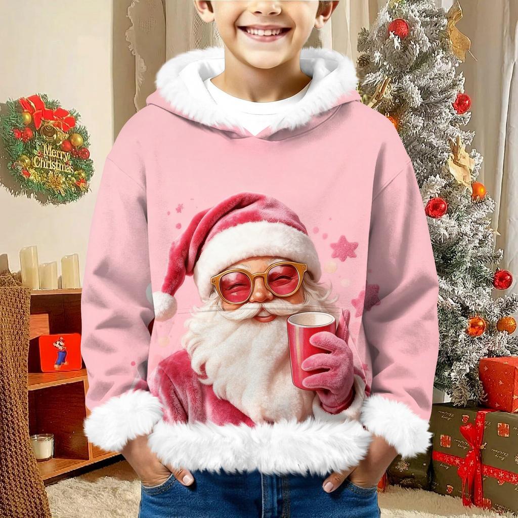 Children's Sweatshirt Girls Boys Long Sleeve Lightweight Casual Hoodie Loose Comfortable Sweatshirt