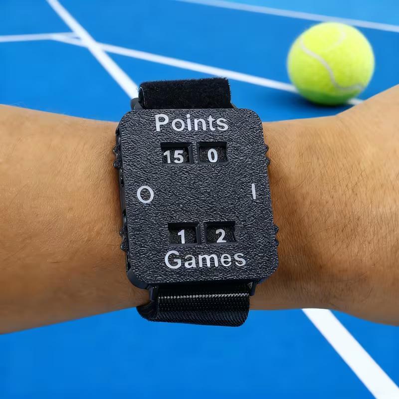 Portable Cricket/Tennis/Padel Scorer Wristband Instant Score Tracker No Memory Loss Suitable For Coaches, Referees, Players