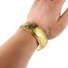 Lotus Silver Opening Bangle Vintage Thai Wrist Jewelry Carved Wide Bracelet  Party