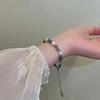100% Натуральный Пресноводный Жемчуг и Нефритовый Камень 14K Золотое Покрытие Женский Браслет-Шарм Для Женщин Подарки Не Выцветает Дешевый