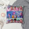 Huntrix Saja Boys Kpop Охотники на демонов Наволочки для квадратных подушек Чехол для подушки Новинка Полиэстер Декоративная наволочка Для сиденья 45*45 см