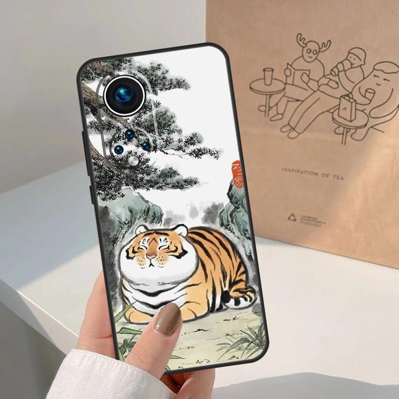 Мультяшный Толстый Тигр Чехол Для Honor Magic 7 5 6 8 Pro Honor 50 70 90 Lite X9c X9b X9a X8a X8b 200 400 Pro Чехол