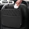 Сумка для хранения на спинку сиденья автомобиля, универсальная многофункциональная подвесная коробка для хранения большой емкости, мусорное ведро, принадлежности для украшения салона автомобиля