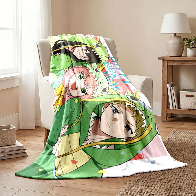 Spy x Family blanket Flannel Blanket Soft Cozy Plush Throw for Sofa Bed Lightweight Home Decor