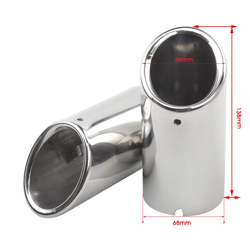 Exhaust Tips For Sagitar Lavida Bora Golf Tiguan Scirocco 1.4T BMW F30 E90 TailPipe Stainless Steel Exhaust Muffler Tip Nozzle