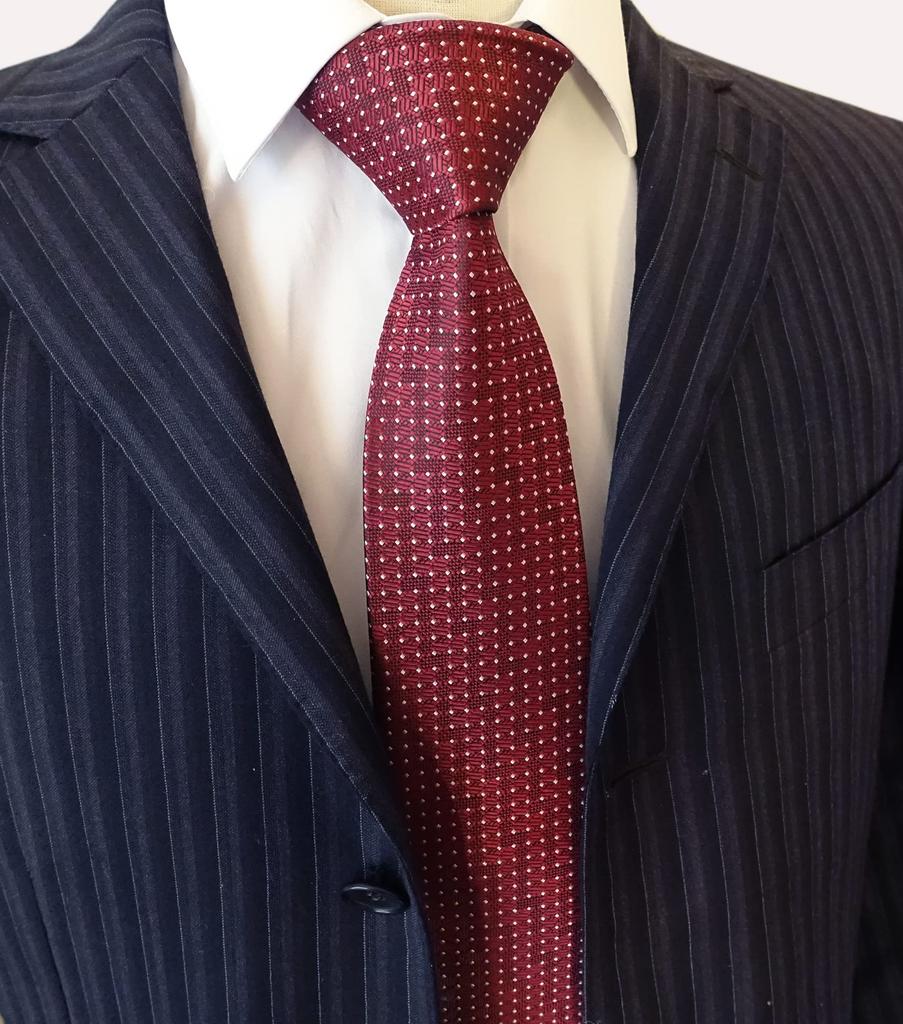 [Towergem] Men's XL Polyester Jacquard Tie, Extra Long, Single Color, 160cm