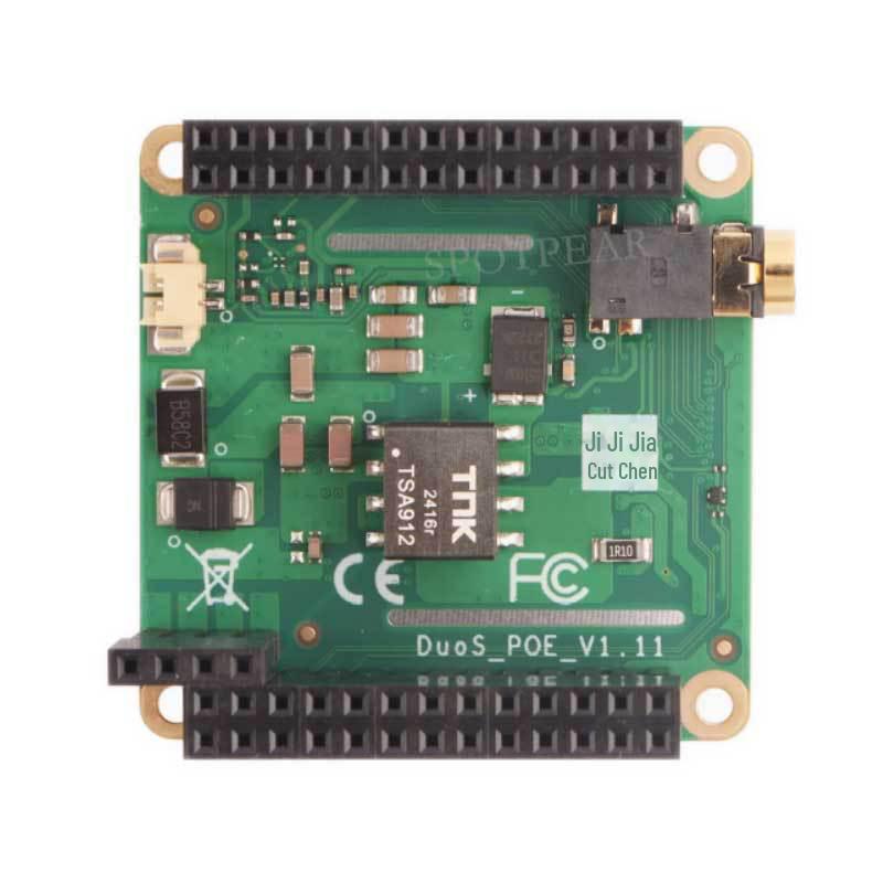 Milk-V Duo S PoE Expansion Board with MIPI DSI Display, Audio Output, and Microphone Input