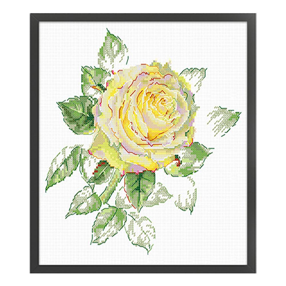 Набор для вышивки крестом «Роза» из эко-хлопка 11CT, 35x40 см