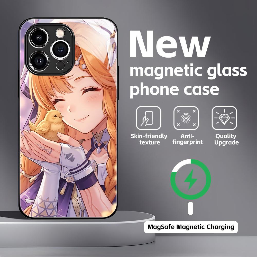Wuthering Waves SIGRIKA Phone Case For iPhone17 16 15 14 13 12 11 X XR XS 8 Plus Mini Pro Max Glass Magnetic Case