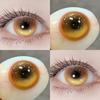 2 шт. Цветные контактные линзы для глаз Сила зрения Коричневые и Золотые Мягкие линзы 14,5 мм Хэллоуин Безумные Косплей Контактные линзы