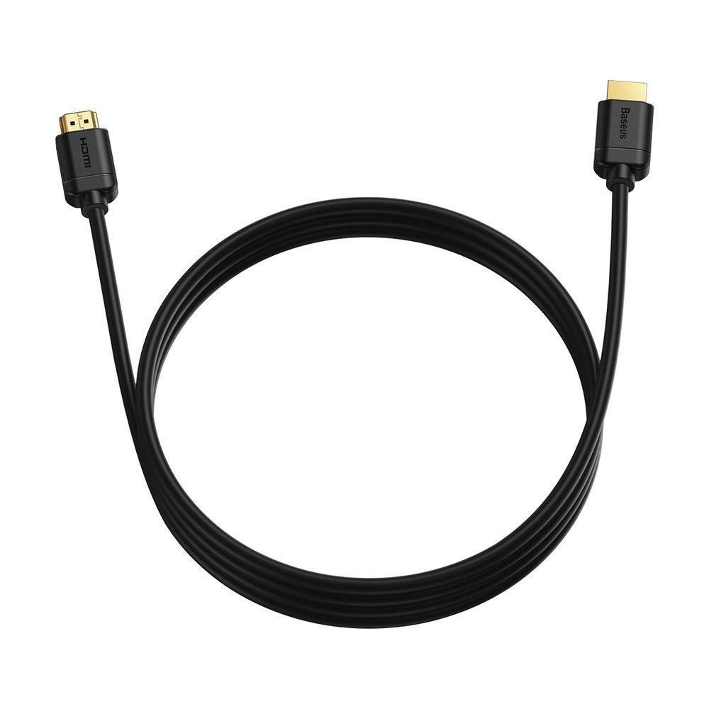 Baseus 3m HDMI 2.0 Cable - 4K 60Hz, 3D HDR, 18Gbps – Black (Model: CAKGQ-C01)