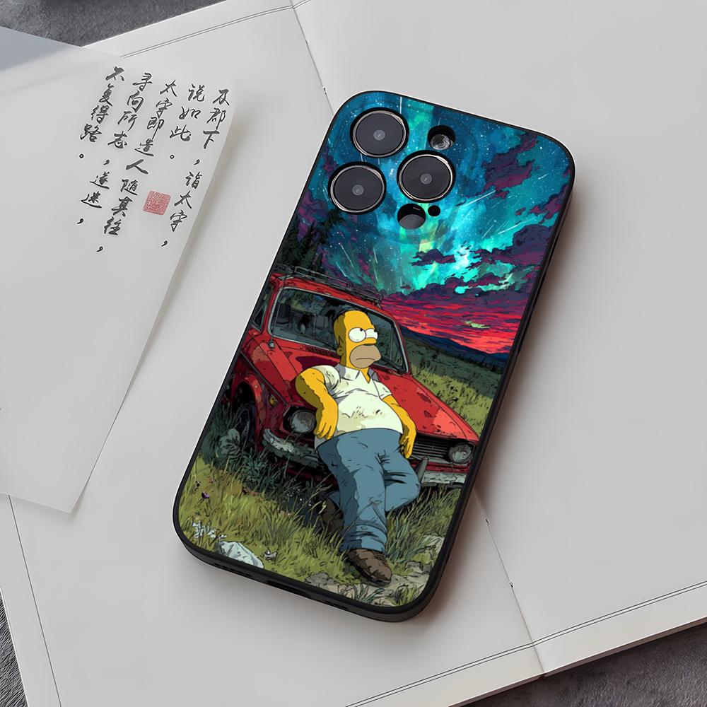 Чехол для телефона Funda Для Iphone 14 13 17 16 11 15ProMax 12 Pro Max Mini Xr Xs X 7 Plus Чехлы TheS S-Симпсоны