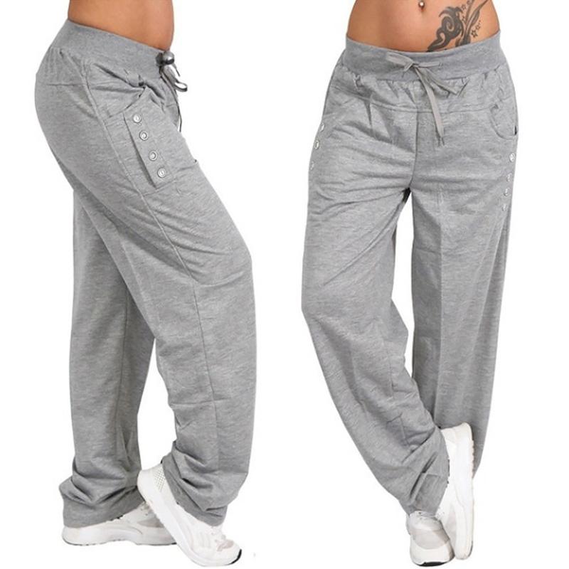 Удобные женские свободные повседневные однотонные брюки Harlan Yoga Jogging Trousers
