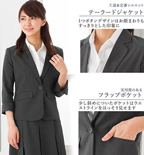 Юбка сшита на заказ в складку, классный размер, черный [Add Rouge] женский костюм, рукав 3/4, комплект из 2 предметов, костюм, куртка, юбка, можно стирать, бизнес, весна/лето [j5004],