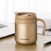 Stainless Steel Coffee Cup Solid-color Water Bottle Drinkware Insulated Cup  Hot Cold Drinks