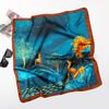 Spring/Summer New Women'S Silk Scarf 70 * 70cm Simulated Silk Twill Square Scarf Fashion Printed Large Square Scarf Professional Scarf
