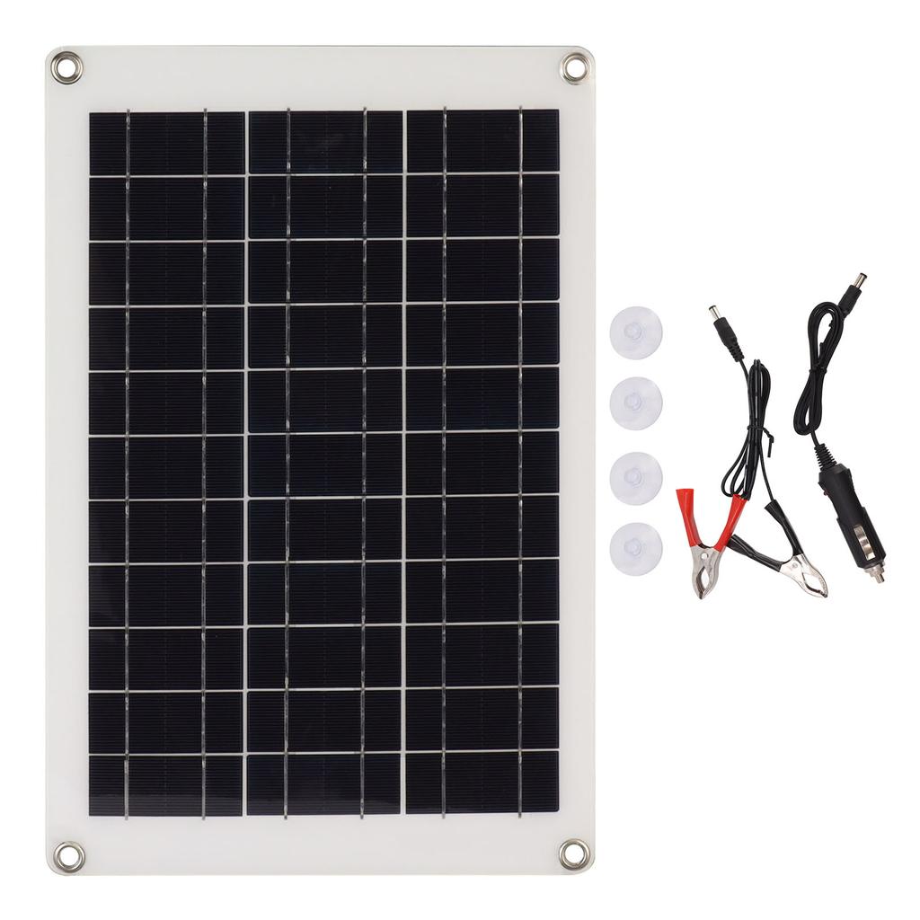 20W Polycrystalline Solar Panel Kit Flexible Photovoltaic Charging Panel with Dual USB Interface