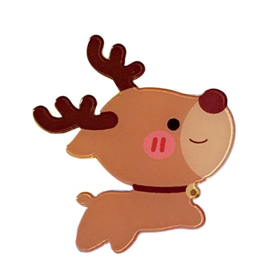 Christmas Brooch Festive Cute Cartoon Xmas Themed Multipurpose Anti-fade Decoration New Year Gifts Santa