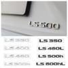3D Хромированные Глянцевые Черные ABS Буквы LS350 LS400 LS460 LS460L LS500 LS500h HYBRID Эмблема Для Багажника Автомобиля Lexus Значок Наклейка