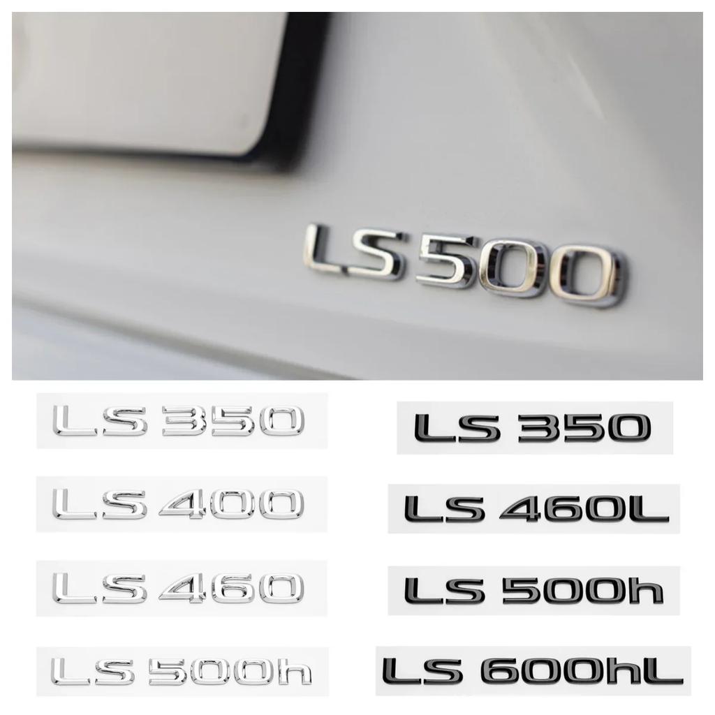 3D Хромированные Глянцевые Черные ABS Буквы LS350 LS400 LS460 LS460L LS500 LS500h HYBRID Эмблема Для Багажника Автомобиля Lexus Значок Наклейка