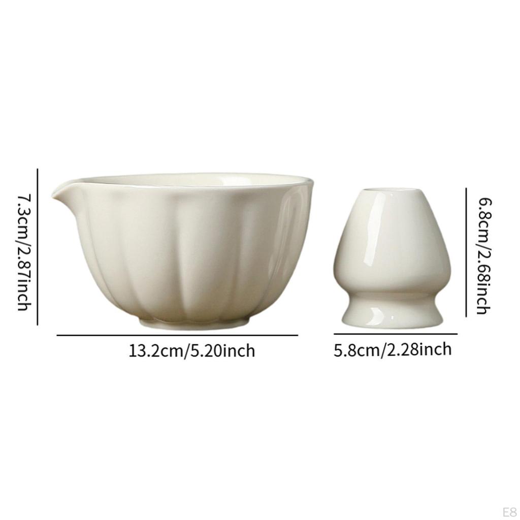 Керамическая миска для матча, емкость для смешивания 420 мл, чашка зеленого чая