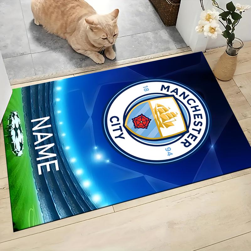 Custom Name Manchester City Champions Carpet Rug Customizable Soft Washable Anti-Slip Home Living Room Sofa Mats Personalized Rug. 0909215