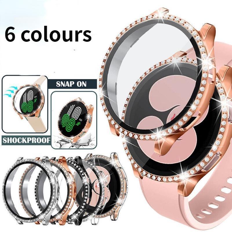 Для Samsung Galaxy Watch 5 4 40 мм 44 мм Защитное стекло для экрана с бриллиантами Чехол